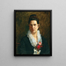 Portrait von Katarina Grgurević - Vlaho Bukovac — gerahmtes Bild an der Wand