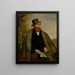 Portrait eines Revolutionärs von 1848 - Vojtěch Klimkovič — gerahmtes Bild an der Wand