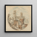 Reisende unter römischen Ruinen - Pieter Stevens — gerahmtes Bild an der Wand