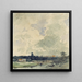Ansicht von Neuss - Andreas Achenbach — gerahmtes Bild an der Wand