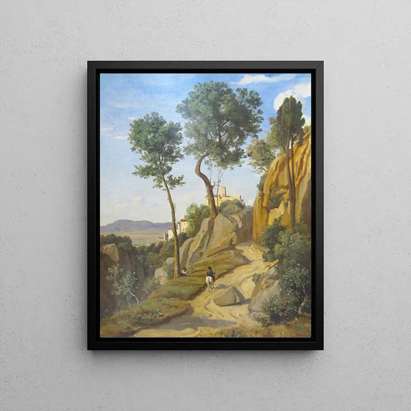 Reproduktion des Gemäldes Ansicht von Volterra - Jean-Baptiste Camille Corot