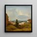 Ansicht der Albrechtsburg in Klosterneuburg - Johann Christian Brand — gerahmtes Bild an der Wand