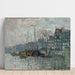 Reproduktion des Gemäldes Ansicht der Prins Hendrikkade und des Kromme Waal in Amsterdam - Claude Monet