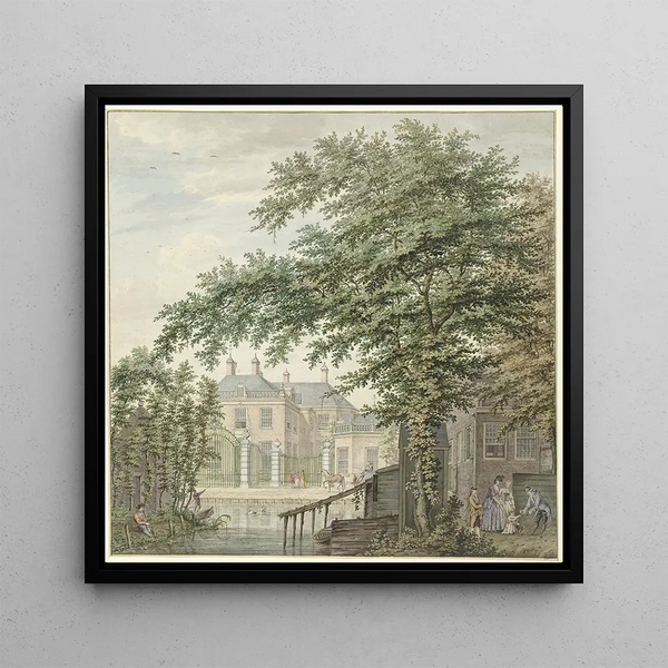 Vue de la maison de Luxembourg à Maarssen sur la Vecht - Hermanus Petrus Schouten