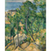 Reproduktion des Gemäldes Vue de la mer L'Estaque von Paul Cézanne