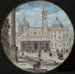 Ansicht der Fassade der Santa Maria Maggiore in Rom - Johann Wilhelm Baur — in einem Innenraum präsentiert