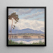 Ansicht des Simssee - Michael Licklederer — gerahmtes Bild an der Wand
