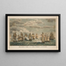 Zweite Ansicht des Sieges des Commodore Perry - W. B. Annin — gerahmtes Bild an der Wand