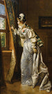 Elegantes Gemälde mit Fenster - Władysław Bakałowicz — Ansicht des Kunstwerks
