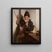 Alter Mann mit Violine - Władysław Ciesielski — gerahmtes Bild an der Wand