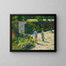 Kinder im Garten - Władysław Podkowiński — gerahmtes Bild an der Wand
