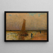 Segelboot an der Küste - Władysław Wankie — gerahmtes Bild an der Wand