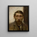 Selbstporträt - Władysław Ślewiński — gerahmtes Bild an der Wand