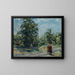 Landschaft mit Bäumen - Waldemar Rösler — gerahmtes Bild an der Wand