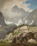 Zuflucht unter Felsen des Reverend Stolarczyk in den Tatra - Walery Eljasz-Radzikowski — Ansicht des Kunstwerks