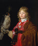 Portrait eines Jungen mit einem Falken - Wallerant Vaillant — Ansicht des Kunstwerks
