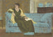 Frau sitzt auf einem Sofa - Walter Crane — Ansicht des Kunstwerks