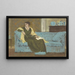 Frau sitzt auf einem Sofa - Walter Crane — gerahmtes Bild an der Wand