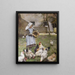 Nourrir les poulets - Walter Frederick Osborne — gerahmtes Bild an der Wand