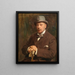Portrait eines Edelmanns - Walter Frederick Osborne — gerahmtes Bild an der Wand