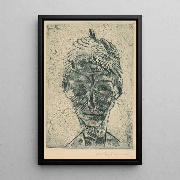 Walter Gramatt - Bust of a Young Man Selfportrait Knabenkopf Selbstportrt.webp