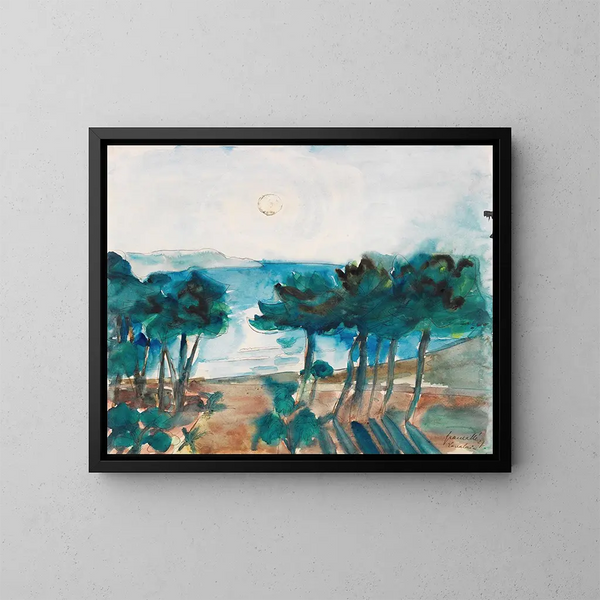 Cavalaire - Walter Gramatt — gerahmtes Bild an der Wand