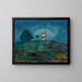 Lever de lune sur Hiddensoe - Walter Gramatt — gerahmtes Bild an der Wand