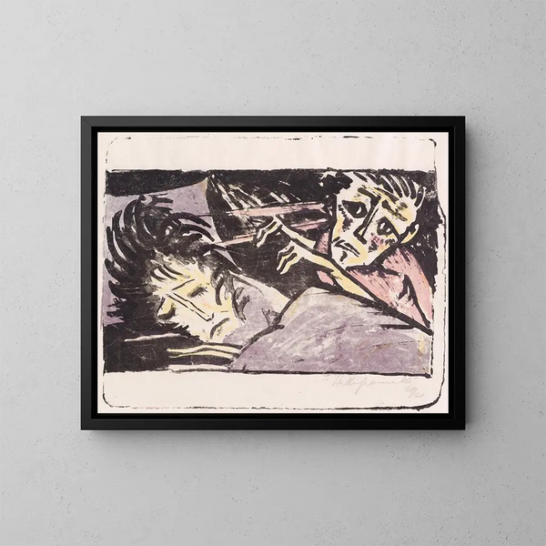 Quel tourment - Walter Gramatt — gerahmtes Bild an der Wand