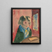 Frau am Fenster - Walter Gramatt — gerahmtes Bild an der Wand