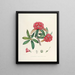 Les Rhododendrons du Sikkim Himalaya Pl04 - Walter Hood Fitch — gerahmtes Bild an der Wand