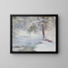 Eine Winteridylle - Walter Launt Palmer — gerahmtes Bild an der Wand
