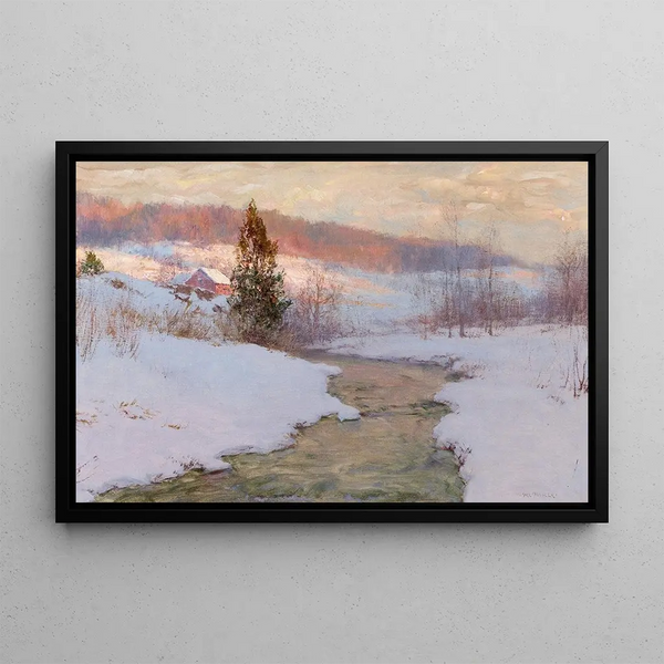 Ruisseau des hauteurs - Walter Launt Palmer — gerahmtes Bild an der Wand