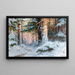 Winterlandschaft - Walter Moras — gerahmtes Bild an der Wand