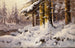 Winterwald-Landschaft - Walter Moras — Ansicht des Kunstwerks