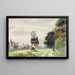 Dorf in Florida - Walter Paris — gerahmtes Bild an der Wand