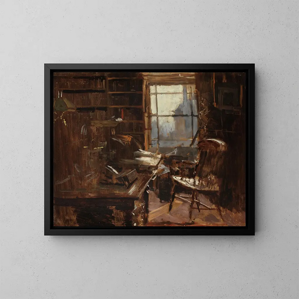 L'Étude de Charles Bradlaugh - Walter Richard Sickert — gerahmtes Bild an der Wand