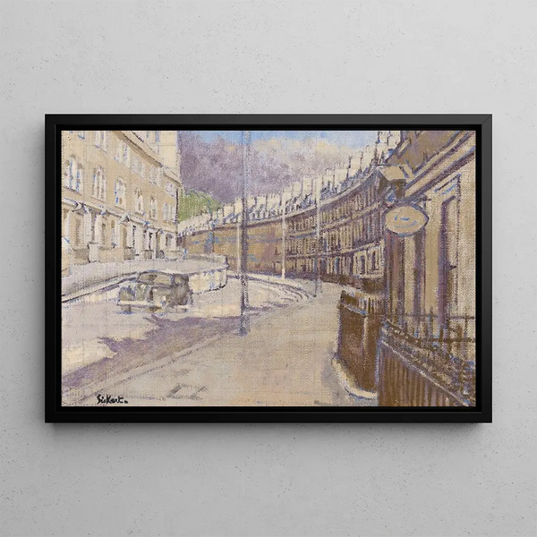 Die Weinberge Bath - Walter Richard Sickert — gerahmtes Bild an der Wand