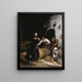 Faire sonner la cloche - Walter Shirlaw — gerahmtes Bild an der Wand