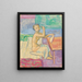Akt am Tisch - Walther Gamerith — gerahmtes Bild an der Wand