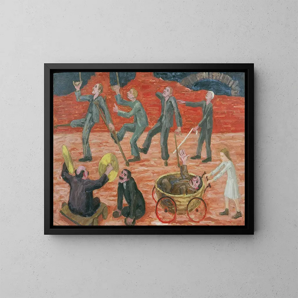 Die Überlebenden - Walther Gamerith — gerahmtes Bild an der Wand