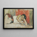 Frau liegend - Walther Gamerith — gerahmtes Bild an der Wand