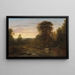 Ein Landschaft nach Sonnenuntergang - Washington Allston — gerahmtes Bild an der Wand