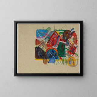 Wassily Kandinsky - Aquarell Mit Wald und Regenbogen.webp