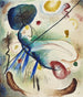 Wassily Kandinsky Aquarell mit Linie — Ansicht des Kunstwerks