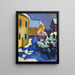 Cimetière et presbytère de Kochel - Wassily Kandinsky — gerahmtes Bild an der Wand
