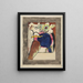 Konzeption des Covers des Almanachs The Blue Rider II - Wassily Kandinsky — gerahmtes Bild an der Wand