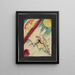 Konzeption der Titelseite des Almanachs Le Cavalier Bleu IX - Wassily Kandinsky — gerahmtes Bild an der Wand
