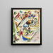 Projekt eines träumerischen Improvisations - Wassily Kandinsky — gerahmtes Bild an der Wand