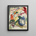 Projektbild mit weißem Rand I - Wassily Kandinsky — gerahmtes Bild an der Wand