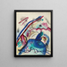 Entwurf für das Bild mit weißem Rand IV - Wassily Kandinsky — gerahmtes Bild an der Wand